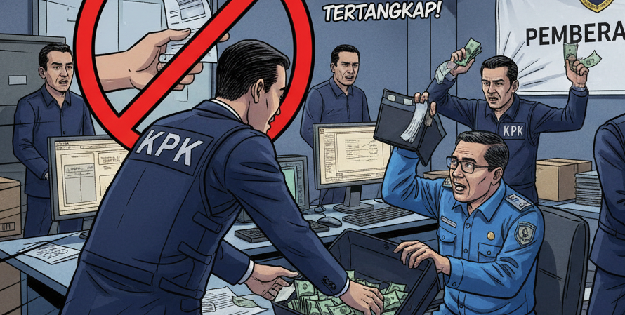 OTT Bea Cukai: Bos Blueray Lolos, Tiga Pejabat Pakai Rompi Oranye