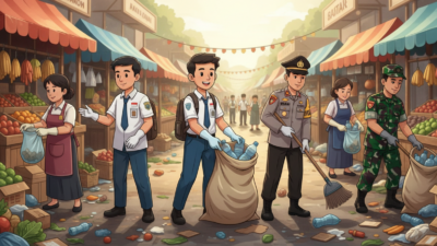 Wajah Baru Pasar Batu: Ribuan Tangan Lawan Sampah di HPSN 2026