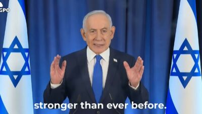 Netanyahu Sindir Rumor Kematiannya lewat Video Minum Kopi, Tantang Hitung Jarinya