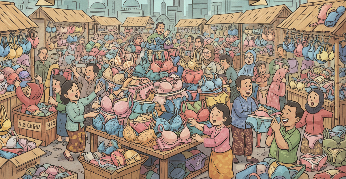 Ironi Pasar Senen: Laris Manis Pakaian Dalam Bekas di Tengah Larangan