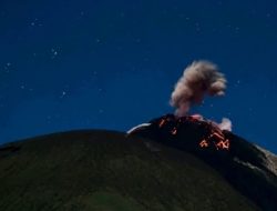 19 Kali Erupsi dalam Sehari, Gunung Ile Lewotolok Status Waspada