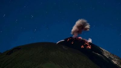 19 Kali Erupsi dalam Sehari, Gunung Ile Lewotolok Status Waspada
