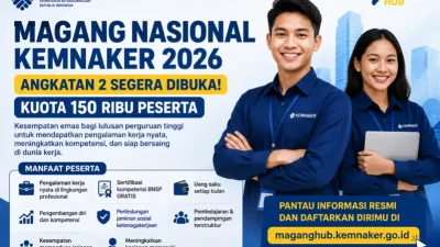 Kemnaker Buka Pendaftaran Magang Nasional 2026 pada Juli, Kuota Capai 150 Ribu Peserta