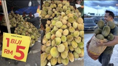 Musim Panen Bikin Harga Durian Malaysia Terjun Bebas, Musang King Ikut Murah