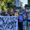 Massa Rakyat Surabaya Menggugat Desak Prabowo-Gibran Mundur