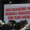 Spanduk ‘Usir Mahasiswa’ Muncul di Aksi MBG Malang