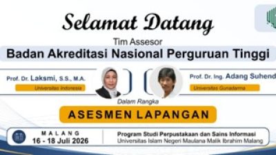 Menuju Prodi Unggul, Perpustakaan dan Sains Informasi UIN Malang Jalani Asesmen Lapangan