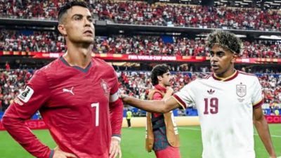 Momen Penuh Respek, Yamal Rangkul Ronaldo yang Menangis di Akhir Perjalanan Piala Dunia 2026