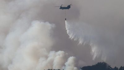 Jepang Kerahkan Helikopter Bantu Tangani Kebakaran Hutan Kalimantan