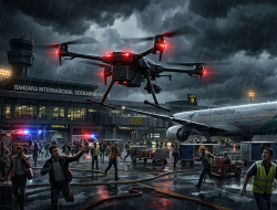 Sopir Bus Gagalkan Drone Berbom di Bandara Leipzig