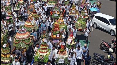 Pawai Ancak Agung Jember Pecahkan Dua Rekor MURI