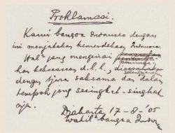 Ada di Mana Teks Proklamasi Tulisan Tangan Soekarno?