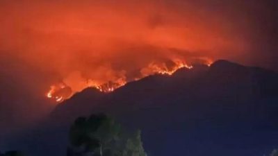 Gunung Wilis Terbakar, Terdeteksi Ada 46 Titik Panas