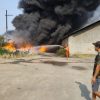 5 Ton Limbah Sandal Terbakar, Berawal dari Bakar Rumput