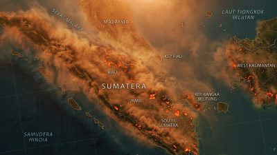 Asap Karhutla Selimuti 13 Daerah Aceh, Jarak Pandang Turun 2 Km