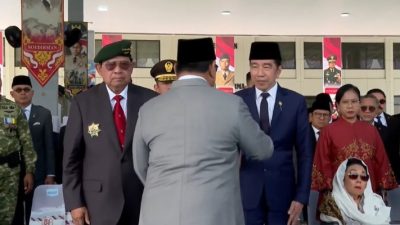 Jokowi dan SBY Hadiri HUT Ke-81 TNI di Cilangkap, Prabowo Jadi Inspektur Upacara