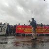 Massa Berbaju Hitam Geruduk Balai Kota Malang, Kritik Prabowo-Gibran